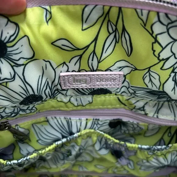 lug Quilted Light Pink Crossbody Tote with Removable Strap - Picture 7 of 9